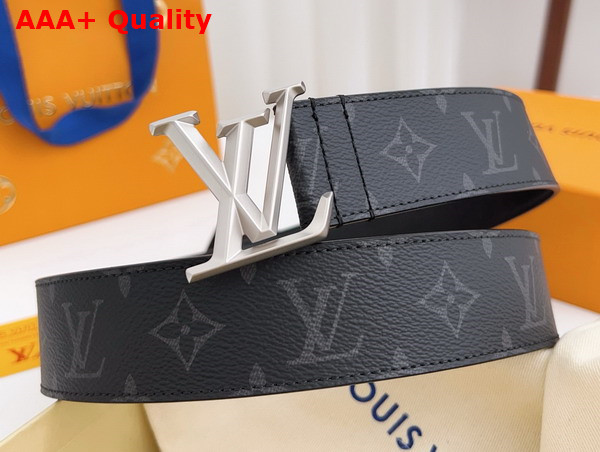 LV Pyramide 35mm Belt in Monogram Eclipse Canvas Replica