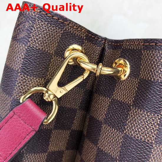 LV Riverside Damier Ebene Canvas Lie De Vin N40052 Replica