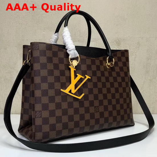 LV Riverside Damier Ebene Coated Canvas Black N40050 Replica