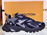 LV Runner Tatic Sneaker Black Mix of Materials 1A9UNT Replica