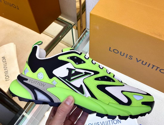 LV Runner Tatic Sneaker Green Mix of Materials Replica