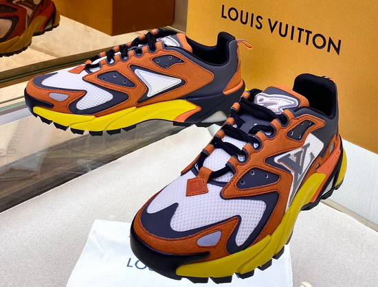 LV Runner Tatic Sneaker Moka Brown Mix of Materials 1A9UOA Replica