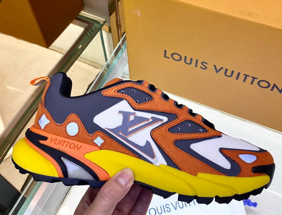 LV Runner Tatic Sneaker Moka Brown Mix of Materials 1A9UOA Replica