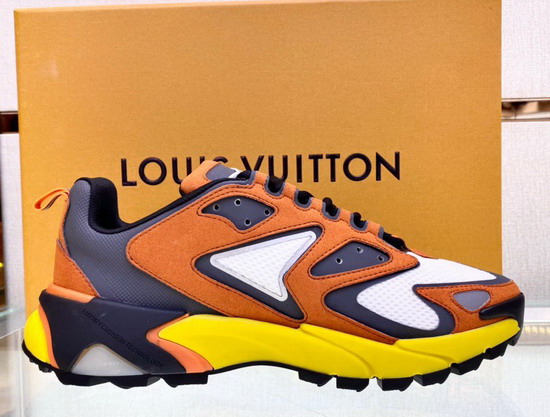 LV Runner Tatic Sneaker Moka Brown Mix of Materials 1A9UOA Replica