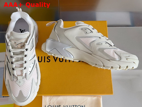 LV Runner Tatic Sneaker in Beige Metallic Canvas and Mesh 1AARK0 Replica