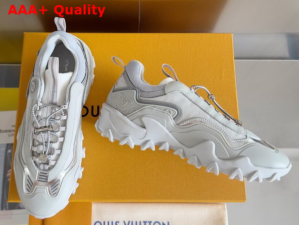 LV Rush Sneaker in Silver Nylon Mesh 1ACXN9 Replica