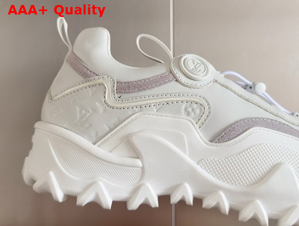 LV Rush Sneaker in White Mix of Materials 1ACMTT Replica