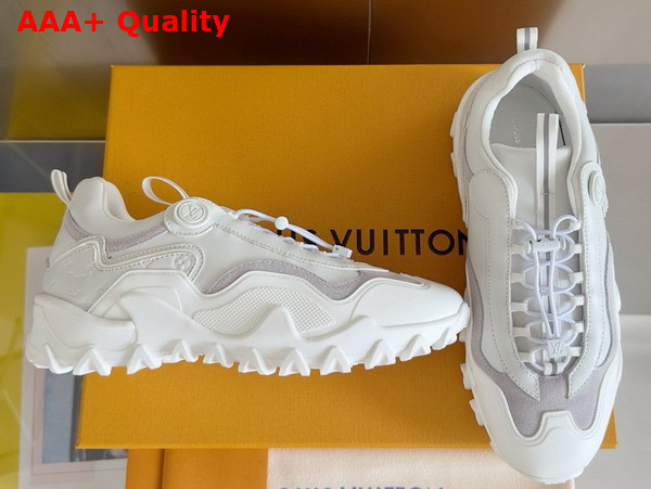 LV Rush Sneaker in White Mix of Materials 1ACMTT Replica