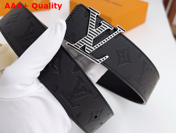 LV Shadow 40mm Reversible Belt in Black Monogram Shadow Leather M0717V Replica