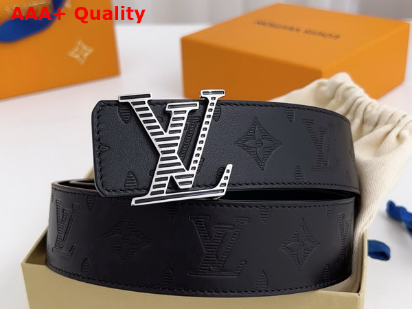 LV Shadow 40mm Reversible Belt in Black Monogram Shadow Leather M0717V Replica