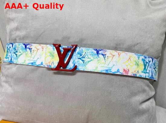 LV Shape 40mm Reversible Belt Multicolor Monogram Canvas MP279T Replica