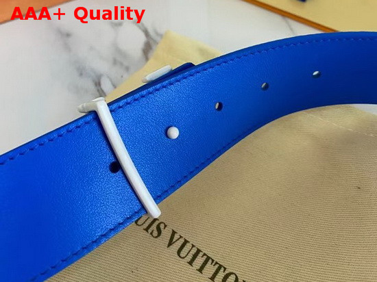 LV Shape 40mm Reversible Clouds Belt White and Blue MP261V Replica