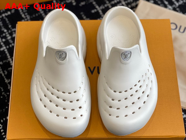 LV Shark Clog in White EVA Rubber 1ABSMX Replica