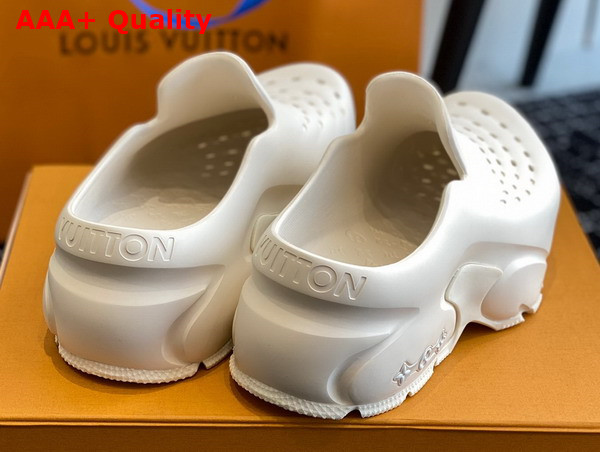 LV Shark Clog in White EVA Rubber 1ABSMX Replica