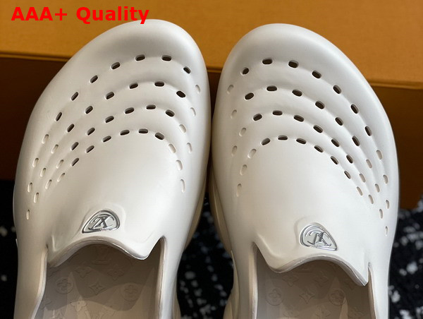 LV Shark Clog in White EVA Rubber 1ABSMX Replica