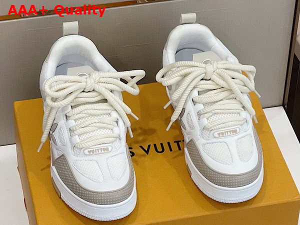 LV Skate Sneaker in Beige Mix of Materials 1AARQG Replica