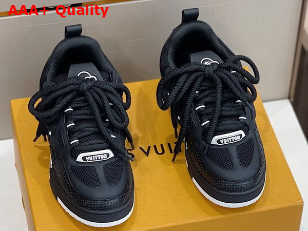 LV Skate Sneaker in Black Mix of Materials Replica