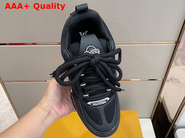 LV Skate Sneaker in Black Mix of Materials Replica