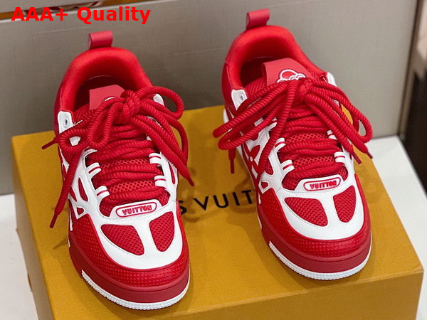 LV Skate Sneaker in Red Mix of Materials 1AARS4 Replica