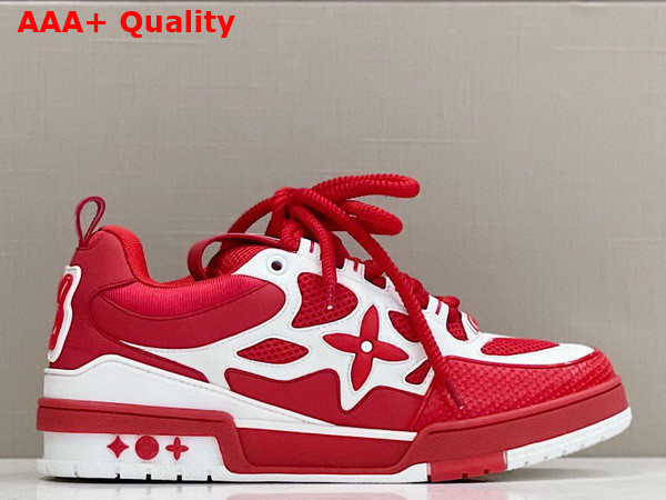 LV Skate Sneaker in Red Mix of Materials 1AARS4 Replica