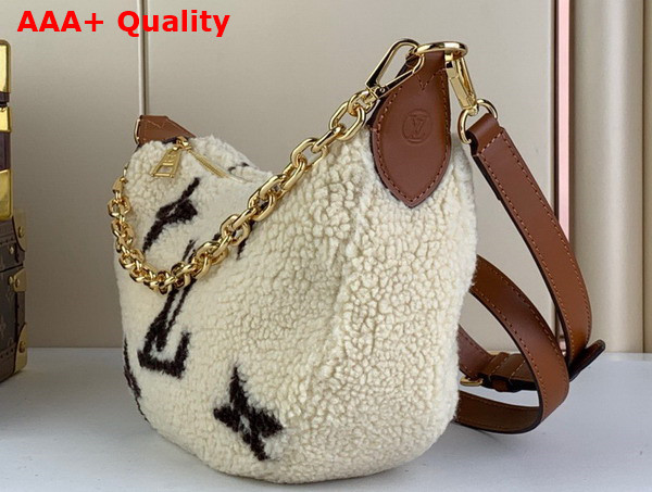 LV Ski Over The Moon Bag in Cream and Brown Shearling M23321 Replica