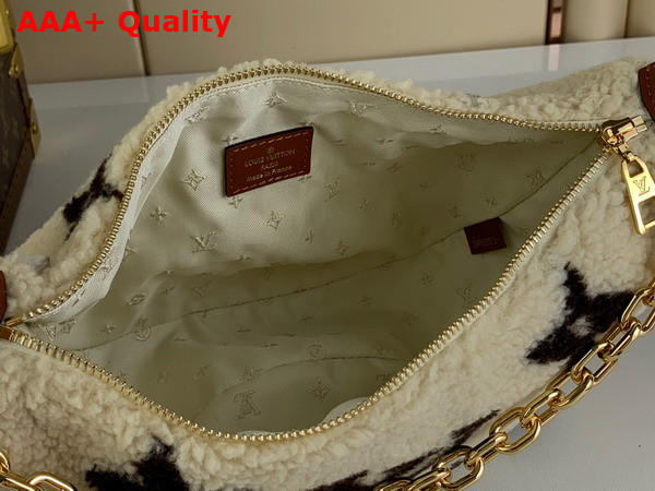 LV Ski Over The Moon Bag in Cream and Brown Shearling M23321 Replica