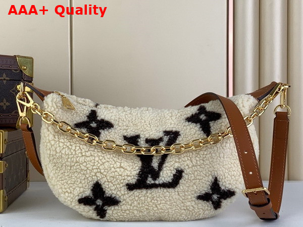 LV Ski Over The Moon Bag in Cream and Brown Shearling M23321 Replica