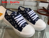 LV Squad Sneaker Navy Blue Monogram Denim 1A9S0D Replica