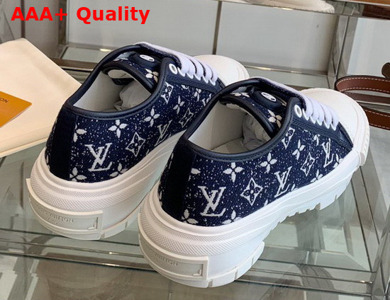 LV Squad Sneaker Navy Blue Monogram Denim 1A9S0D Replica