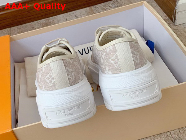 LV Squad Sneaker in Beige Monogram Denim 1AB1A4 Replica