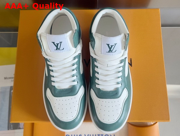 LV Stadium Mid Top Sneaker in Green Monogram Debossed Calf Leather 1ADCP5 Replica