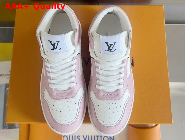 LV Stadium Mid Top Sneaker in Rose Clair Pink Monogram Debossed Calf Leather 1ADCO9 Replica