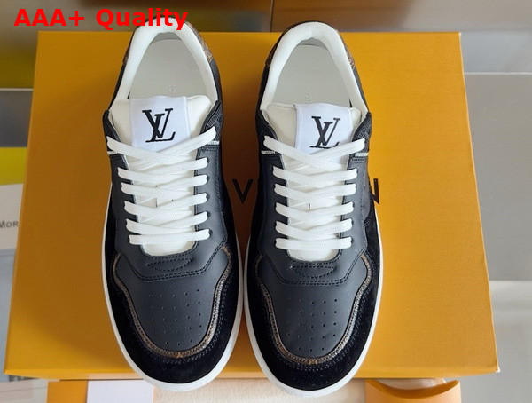 LV Stadium Sneaker in Noir Monogram Debossed Calf Leather 1ACUJ3 Replica