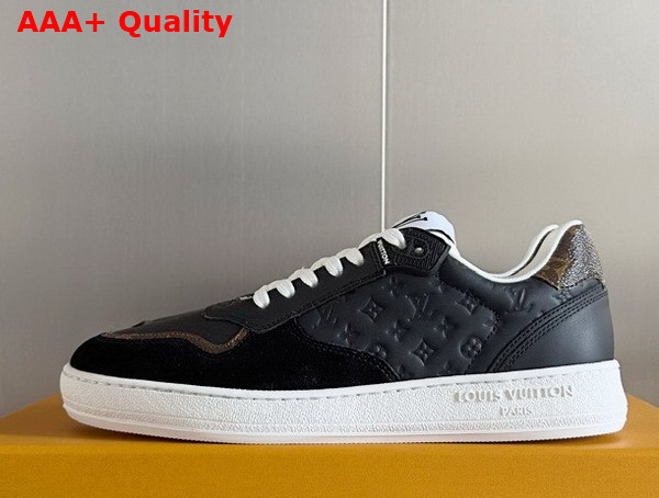 LV Stadium Sneaker in Noir Monogram Debossed Calf Leather 1ACUJ3 Replica