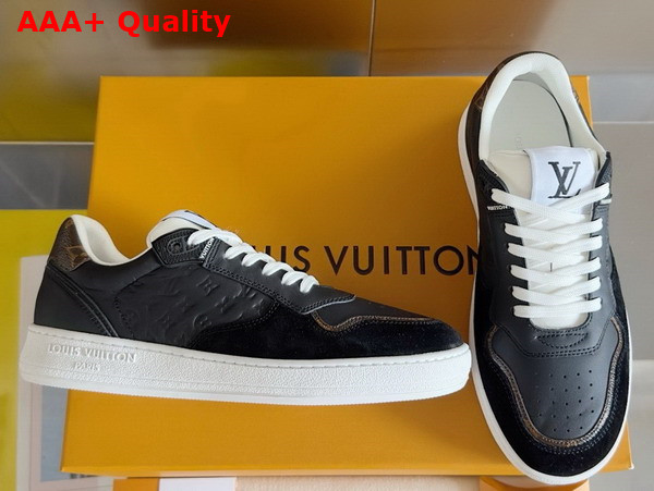 LV Stadium Sneaker in Noir Monogram Debossed Calf Leather 1ACUJ3 Replica