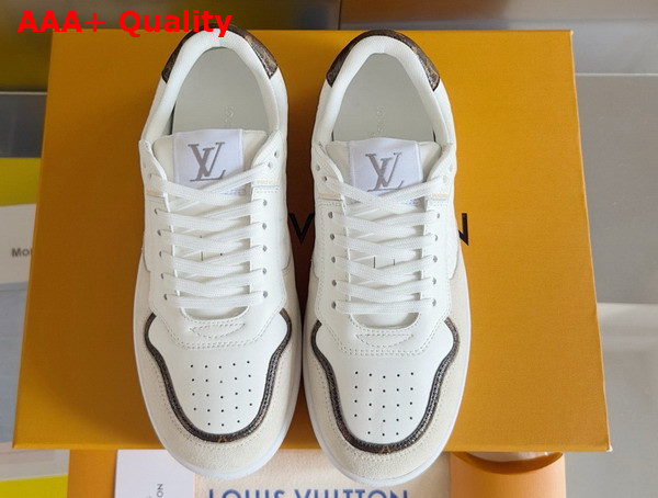 LV Stadium Sneaker in White Monogram Debossed Calf Leather 1ACUIN Replica