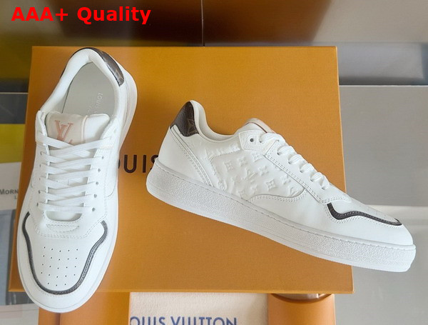 LV Stadium Sneaker in White Monogram Debossed Calf Leather 1ADD6I Replica