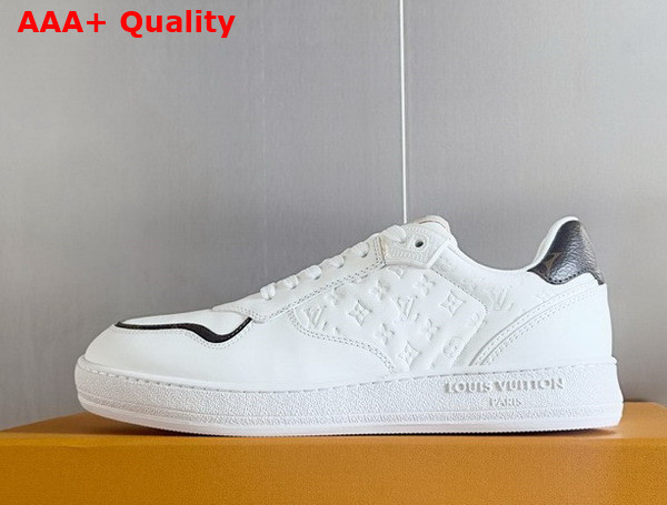 LV Stadium Sneaker in White Monogram Debossed Calf Leather 1ADD6I Replica