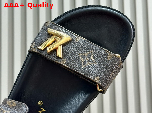 LV Sunset Flat Comfort Sandal in Monogram Canvas 1ACL9C Replica