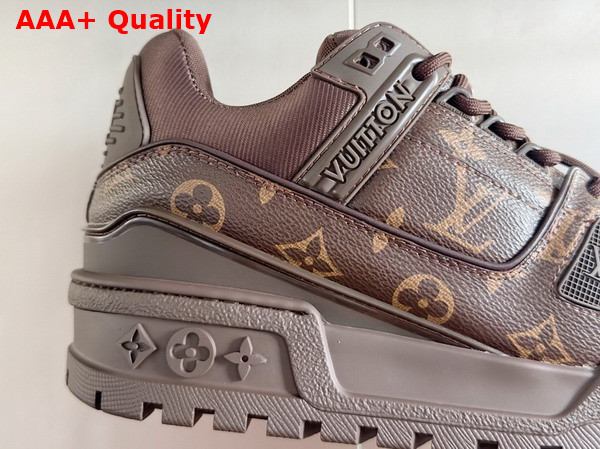 LV Trainer Maxi Sneaker Ebene Monogram Calf Leather 1AD7DT Replica