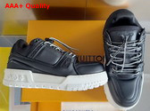 LV Trainer Maxi Sneaker in Black Calf Leather 1AD7CZ Replica