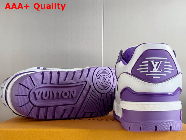 LV Trainer Maxi Sneaker in Purple Calf Leather 1ACRKG Replica