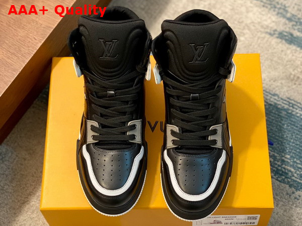 LV Trainer Sneaker Boot in Black Calf Leather 1ABLT6 Replica