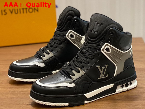 LV Trainer Sneaker Boot in Black Calf Leather 1ABLT6 Replica