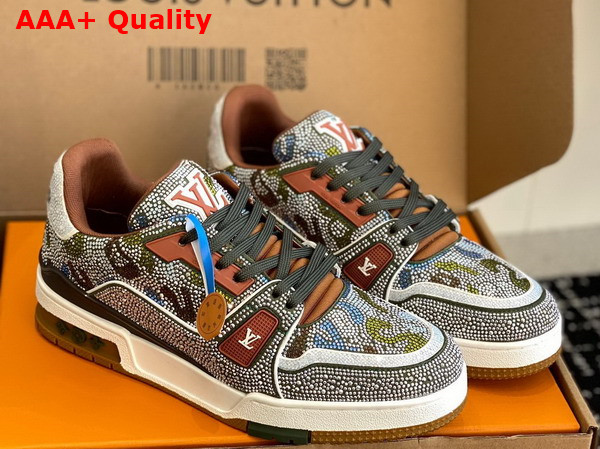 LV Trainer Sneaker Camouflage Strass Replica