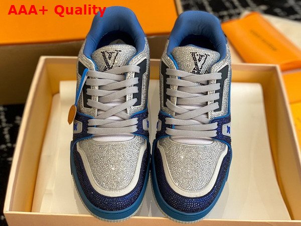 LV Trainer Sneaker Marine Strass 1AA6QZ Replica