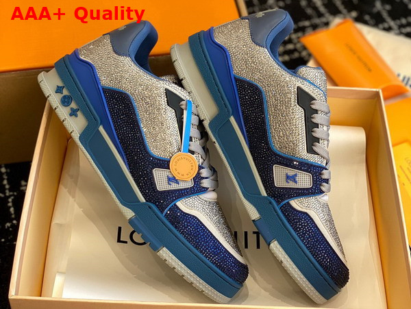 LV Trainer Sneaker Marine Strass 1AA6QZ Replica