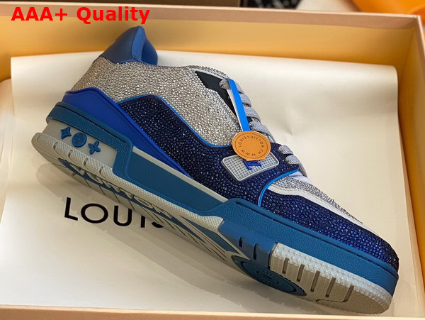 LV Trainer Sneaker Marine Strass 1AA6QZ Replica