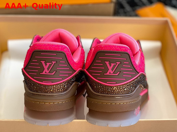 LV Trainer Sneaker Pink Strass 1A8Z72 Replica