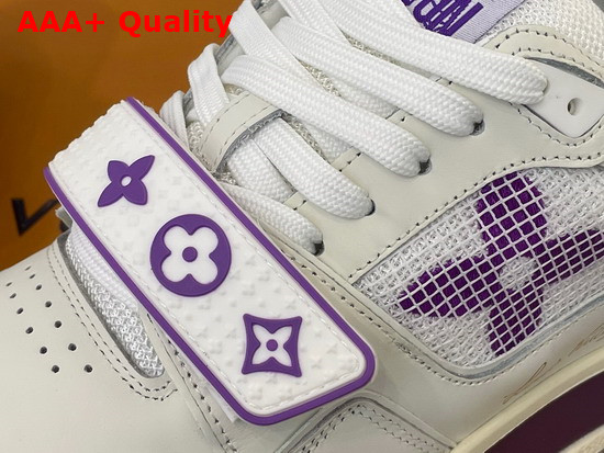 LV Trainer Sneaker Purple Calf Leather Velcro Strap 1A98WF Replica